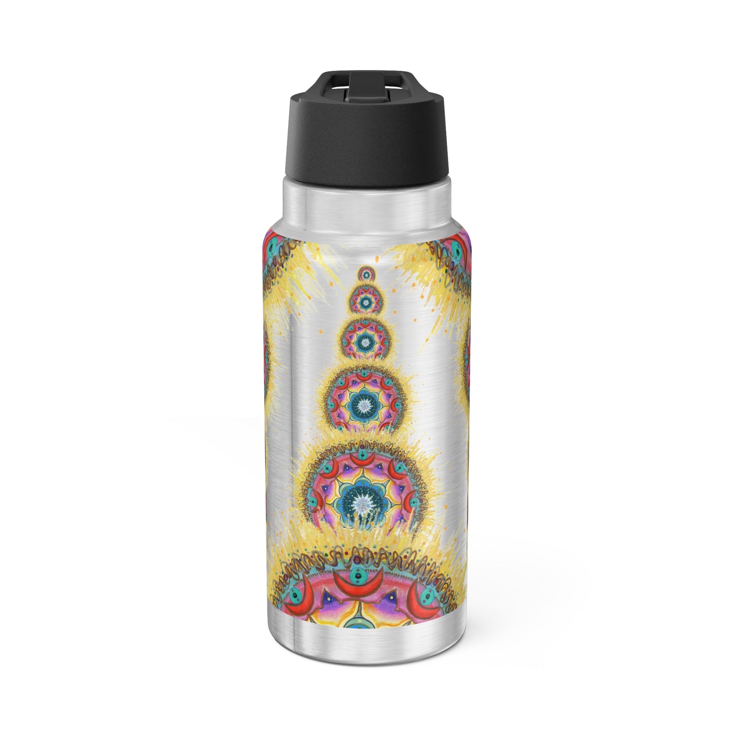 7 Chakras by breathemovedivine Colorful Gator Tumbler 32oz - Vibrant Insulated Drinkware for Adventure Lovers -  43.57
