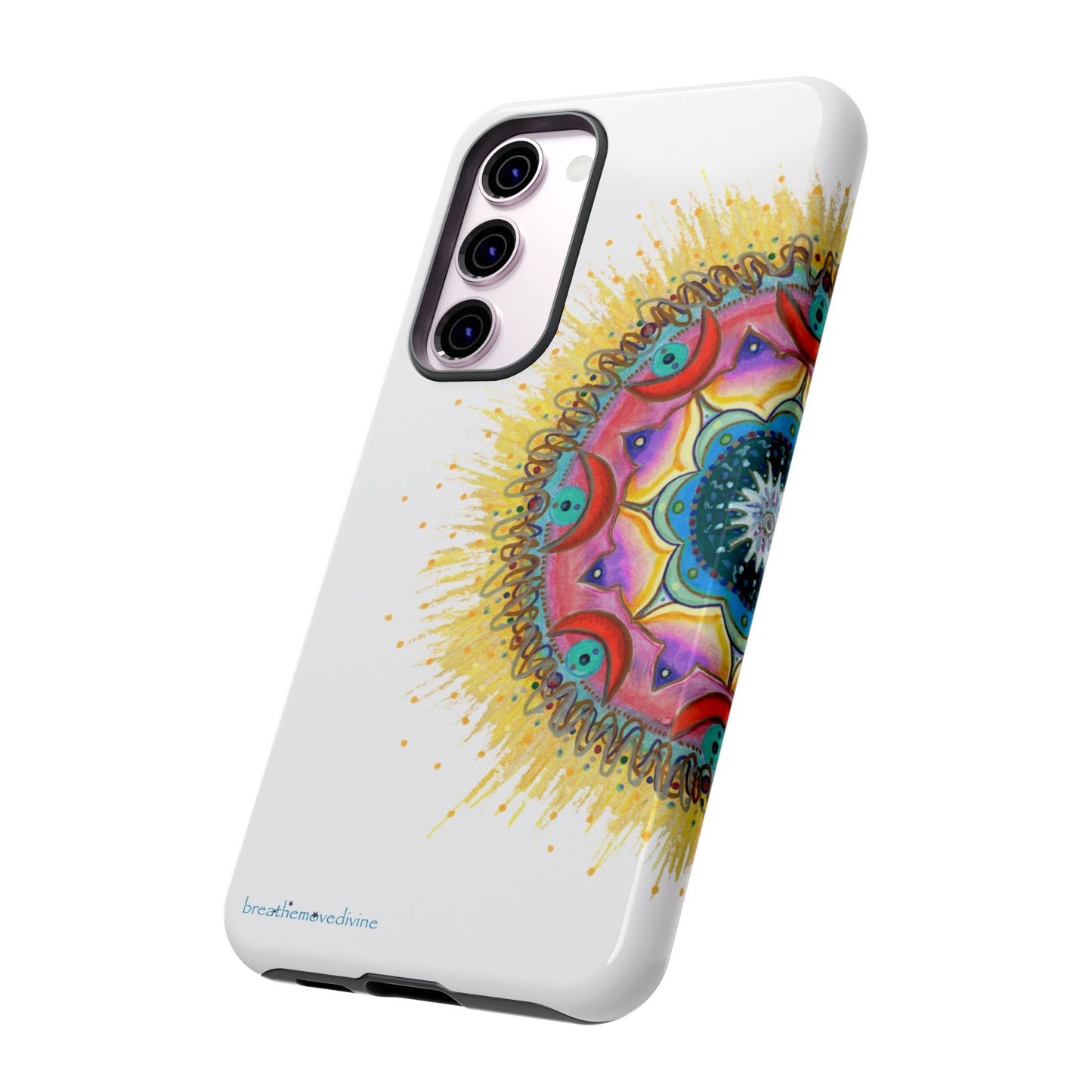 7 Chakras by breathemovedivine Mandala Phone Case for Android -  28.00