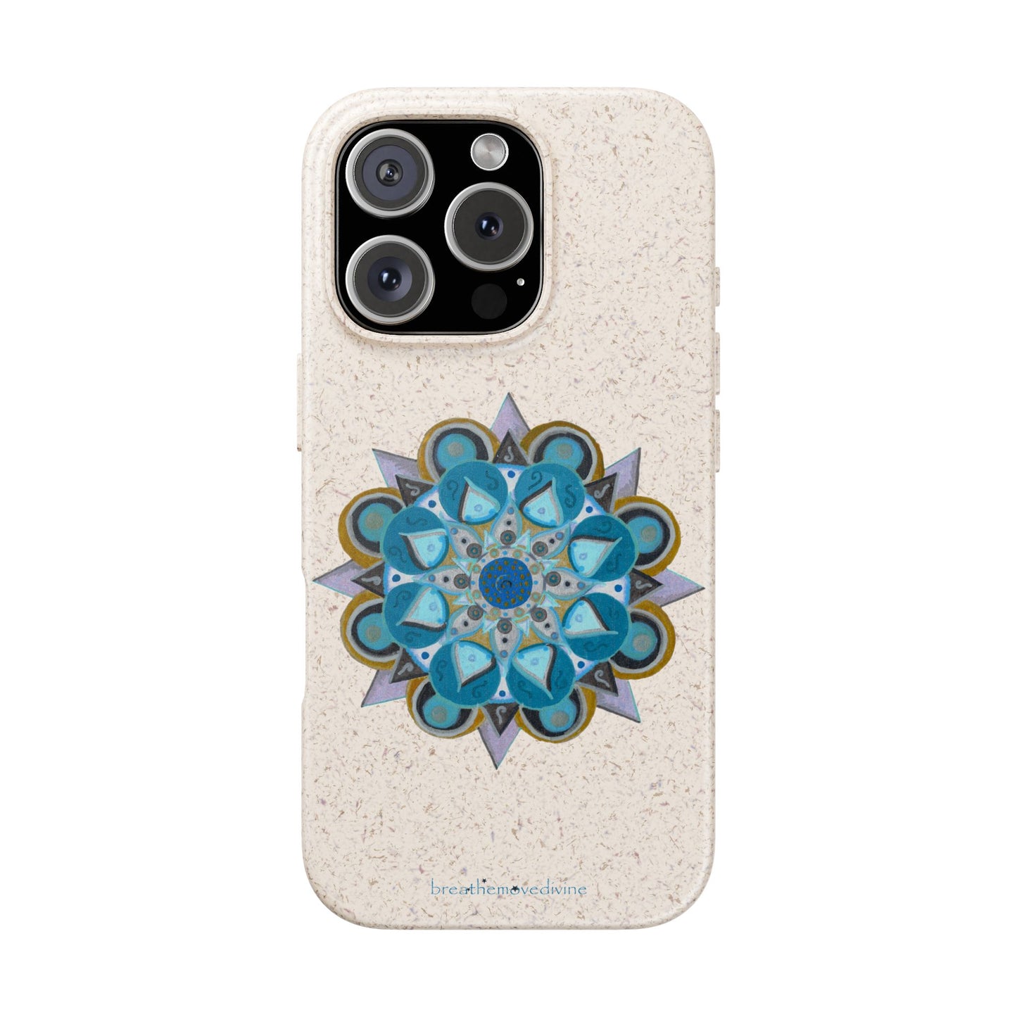 3 Chakras by breathemovedivine Eco-Friendly Case for iPhone with Mandala Design