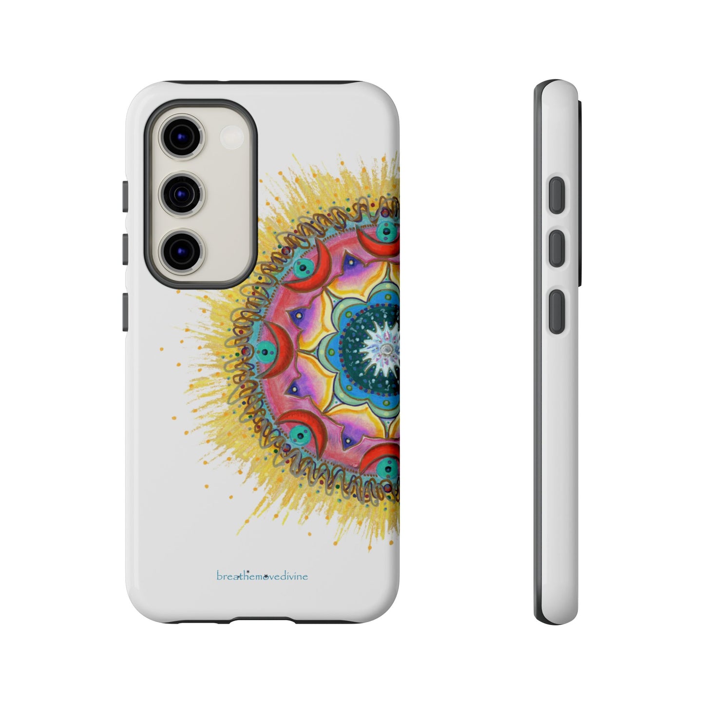 7 Chakras by breathemovedivine Mandala Design Case for Android