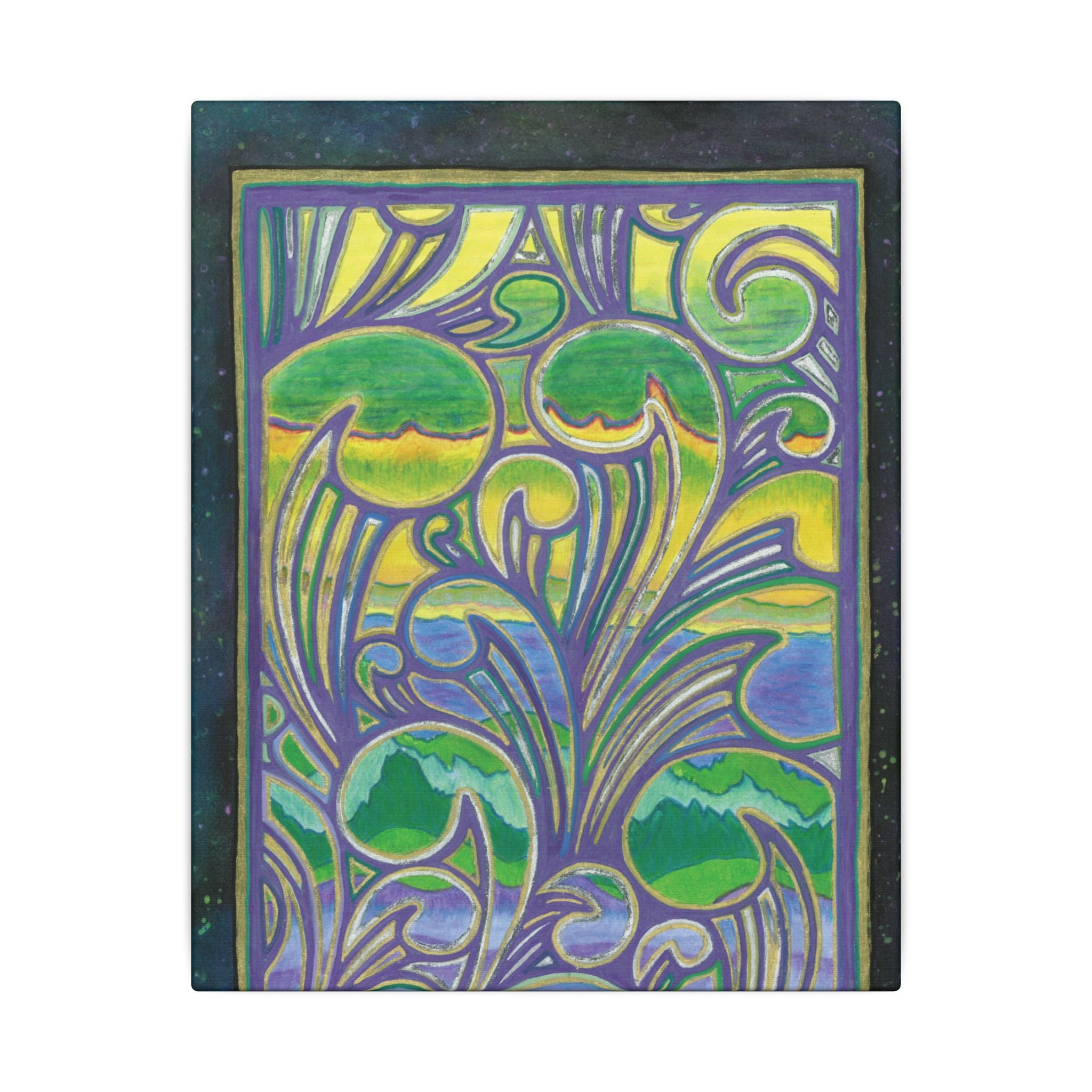 Lucid by breathemovedivine Stretched Canvas Wall Art - breathemovedivine, front