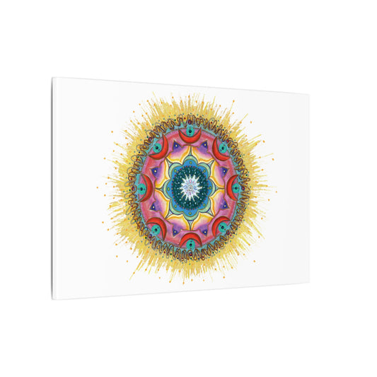 7 Chakras by breathemovedivine Meditative Mandala Canvas Art - Stretched Wall Decor