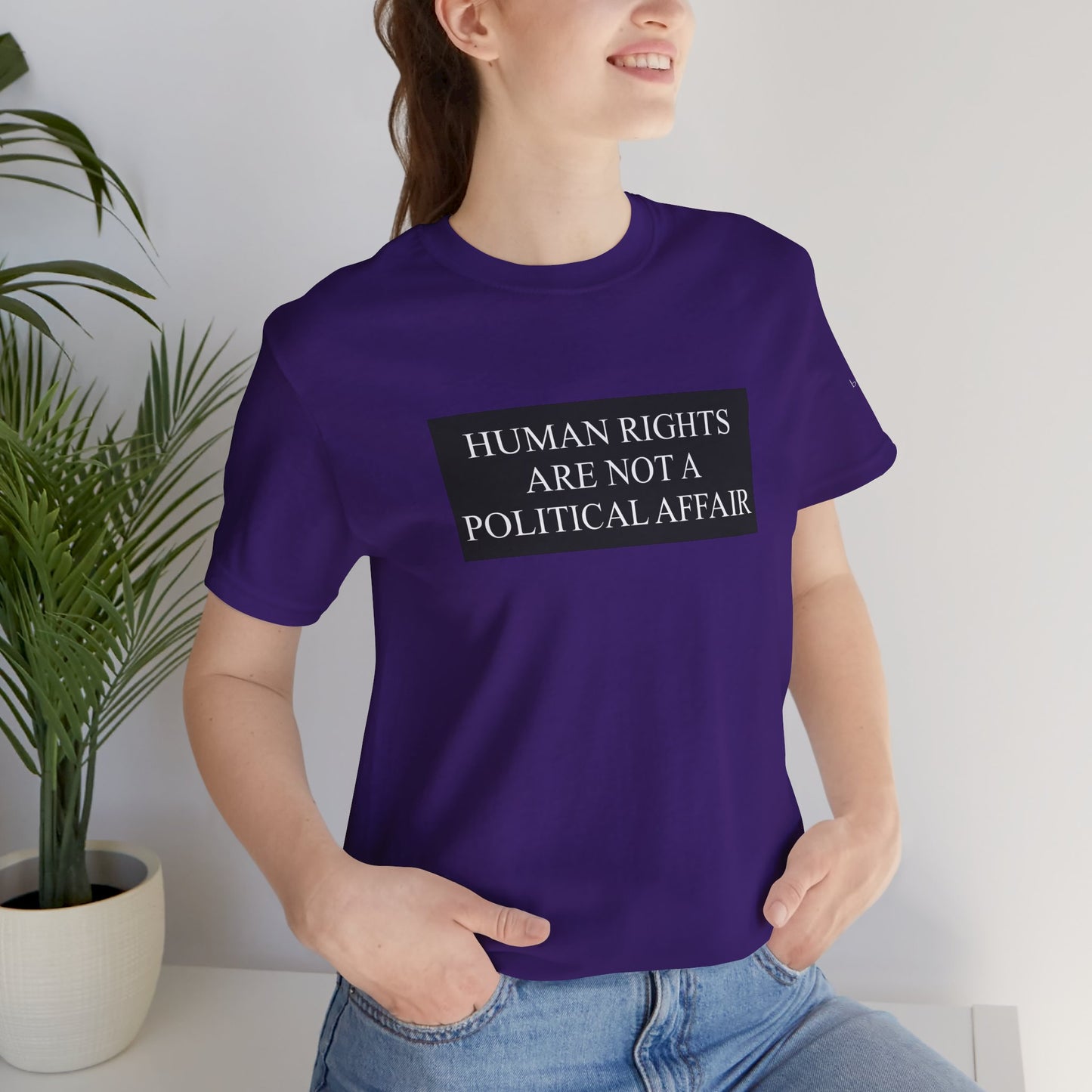 Human Rights are not a Political Affair Unisex T - breathemovedivine RESIST -  27.36