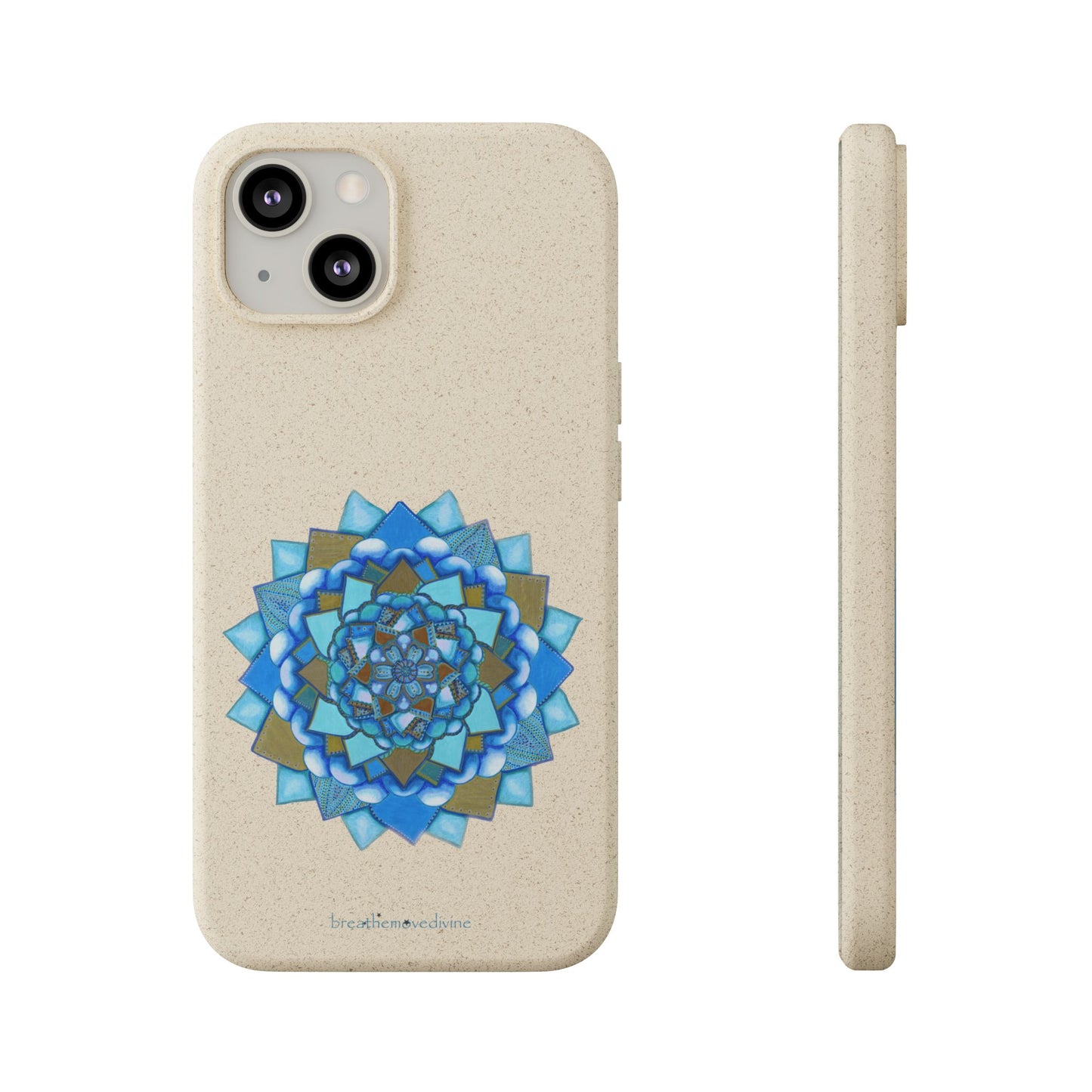 Voice by breathemovedivine Eco-Friendly Case for iPhone with Mandala Design -  21.87 front and side