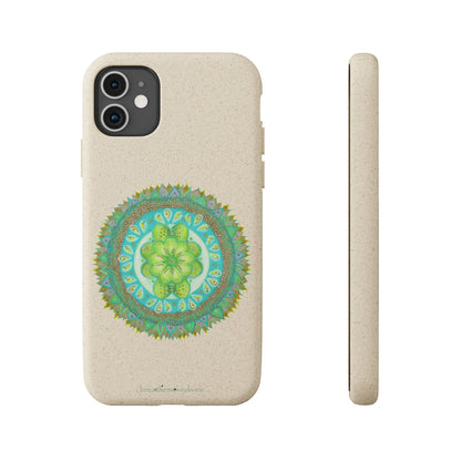 Heart Flame by breathemovedivine Eco-Friendly Case for iPhone with Mandala Design