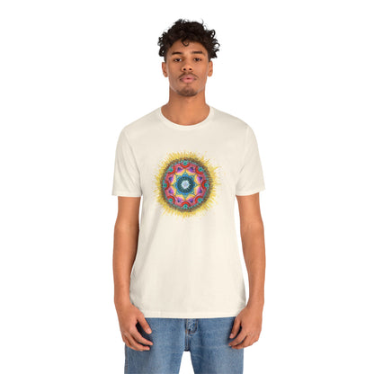 7 Chakras by breathemovedivine Unisex Jersey T