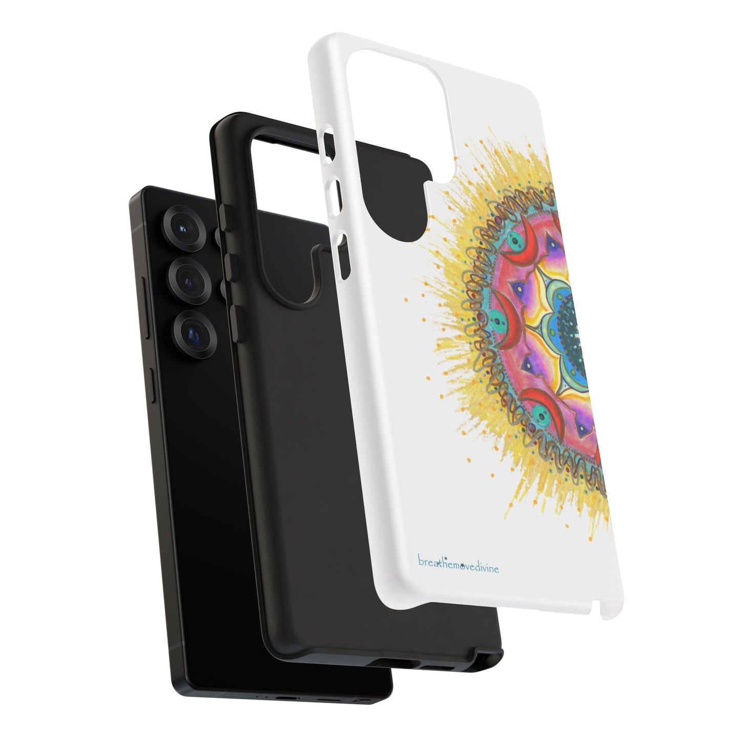 7 Chakras by breathemovedivine Mandala Phone Case for Android -  28.00