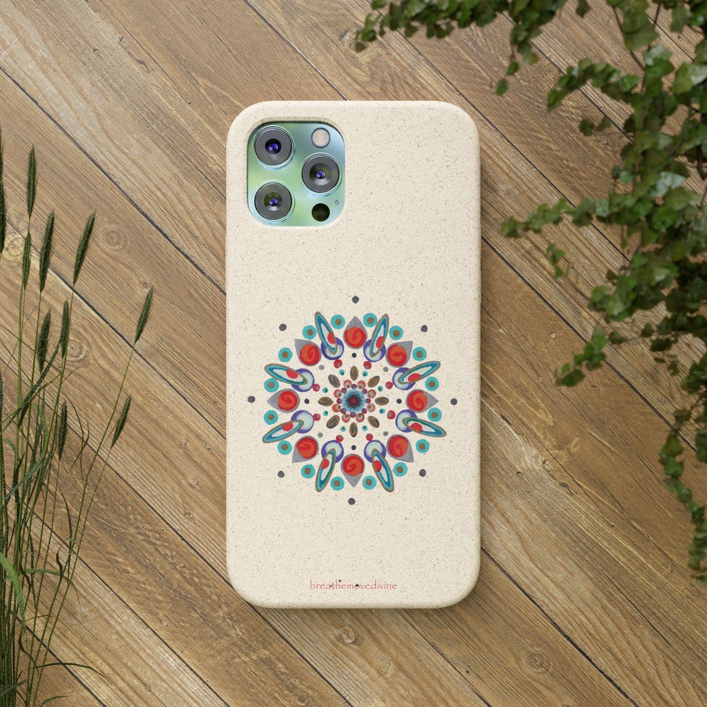 Inner Eye by breathemovedivine Eco-Friendly Case for iPhone with Mandala Design