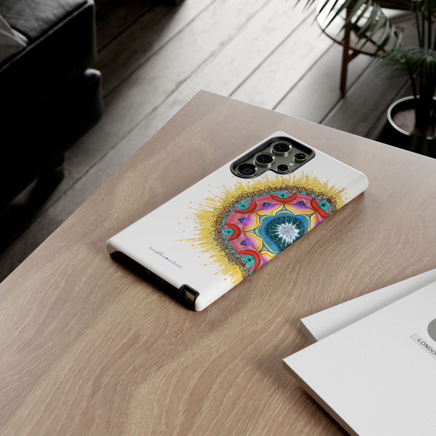 7 Chakras by breathemovedivine Mandala Design Case for Android