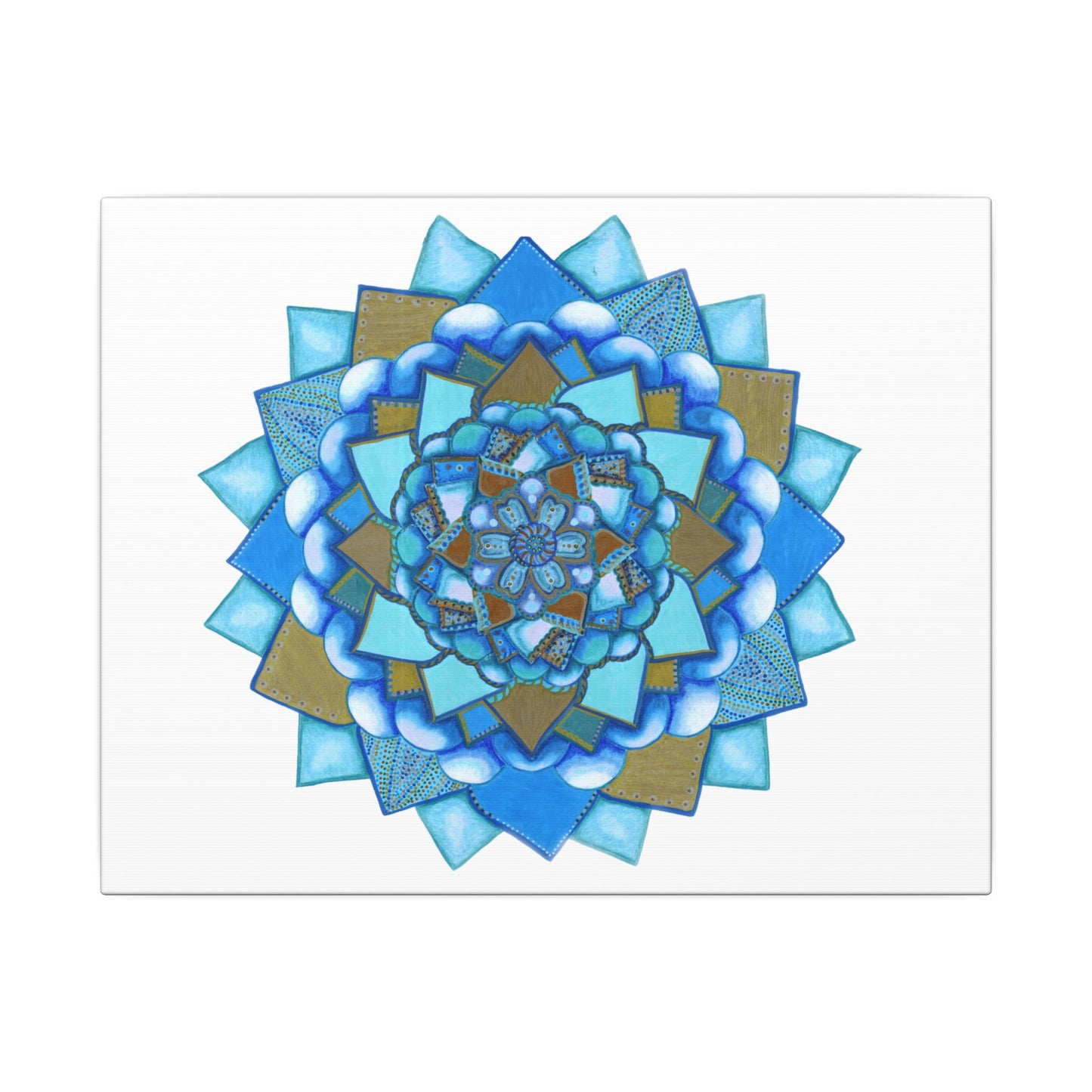 Voice by breathemovedivine Meditative Mandala Canvas Art - Stretched Wall Decor