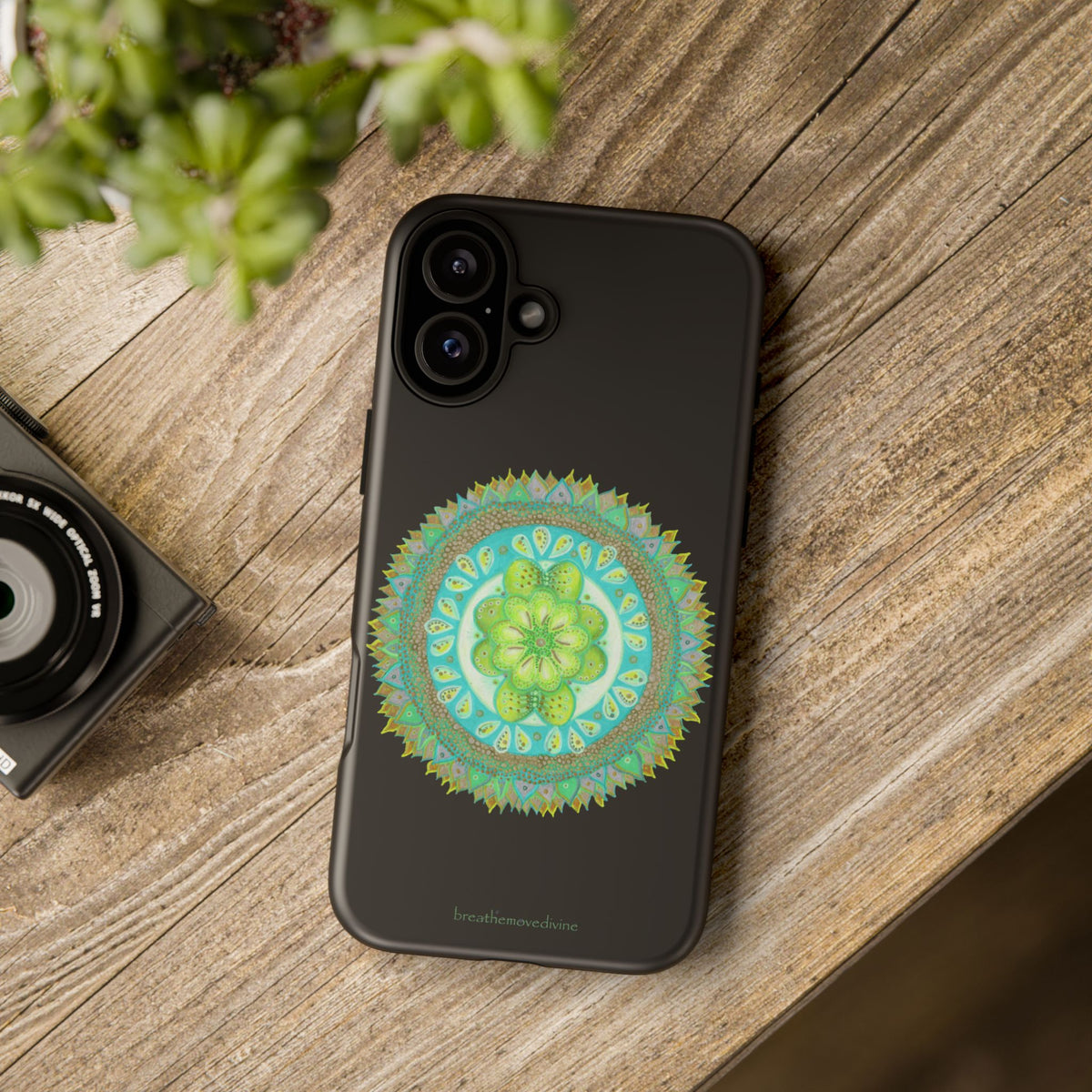 Heart Flame by breathemovedivine Mandala Design Case for iPhone