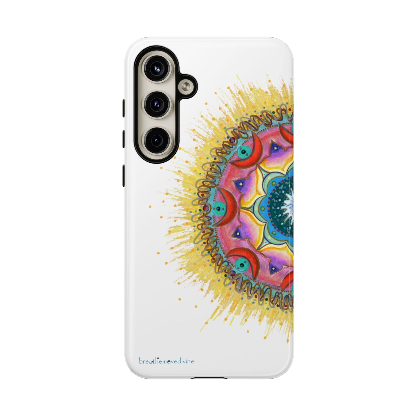 7 Chakras by breathemovedivine Mandala Phone Case for Android -  28.00