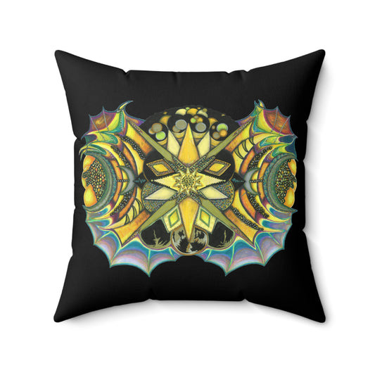 Creature by breathemovedivine Faux Suede Decorative Pillow