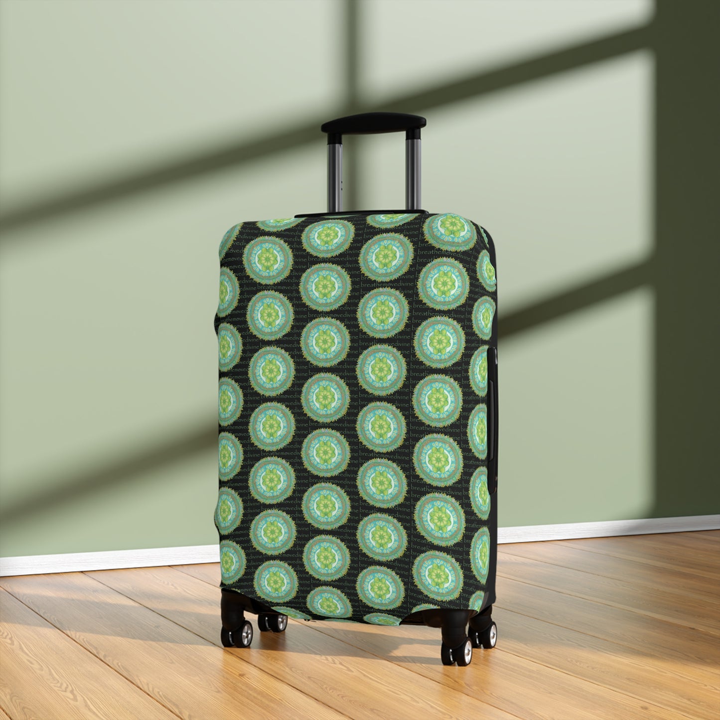 Heart Flame by breathemovedivine Mandala Pattern Suitcase Cover - Travel with Inspiration