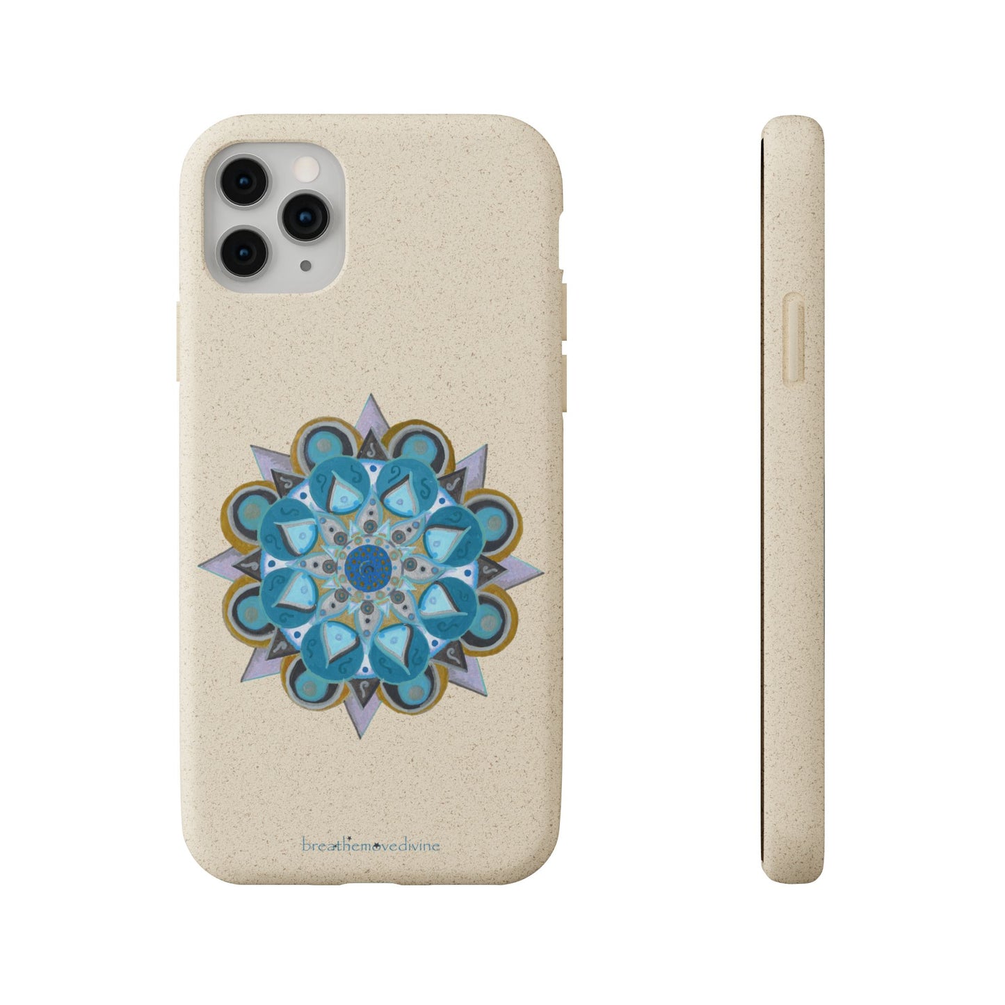3 Chakras by breathemovedivine Eco-Friendly Case for iPhone with Mandala Design