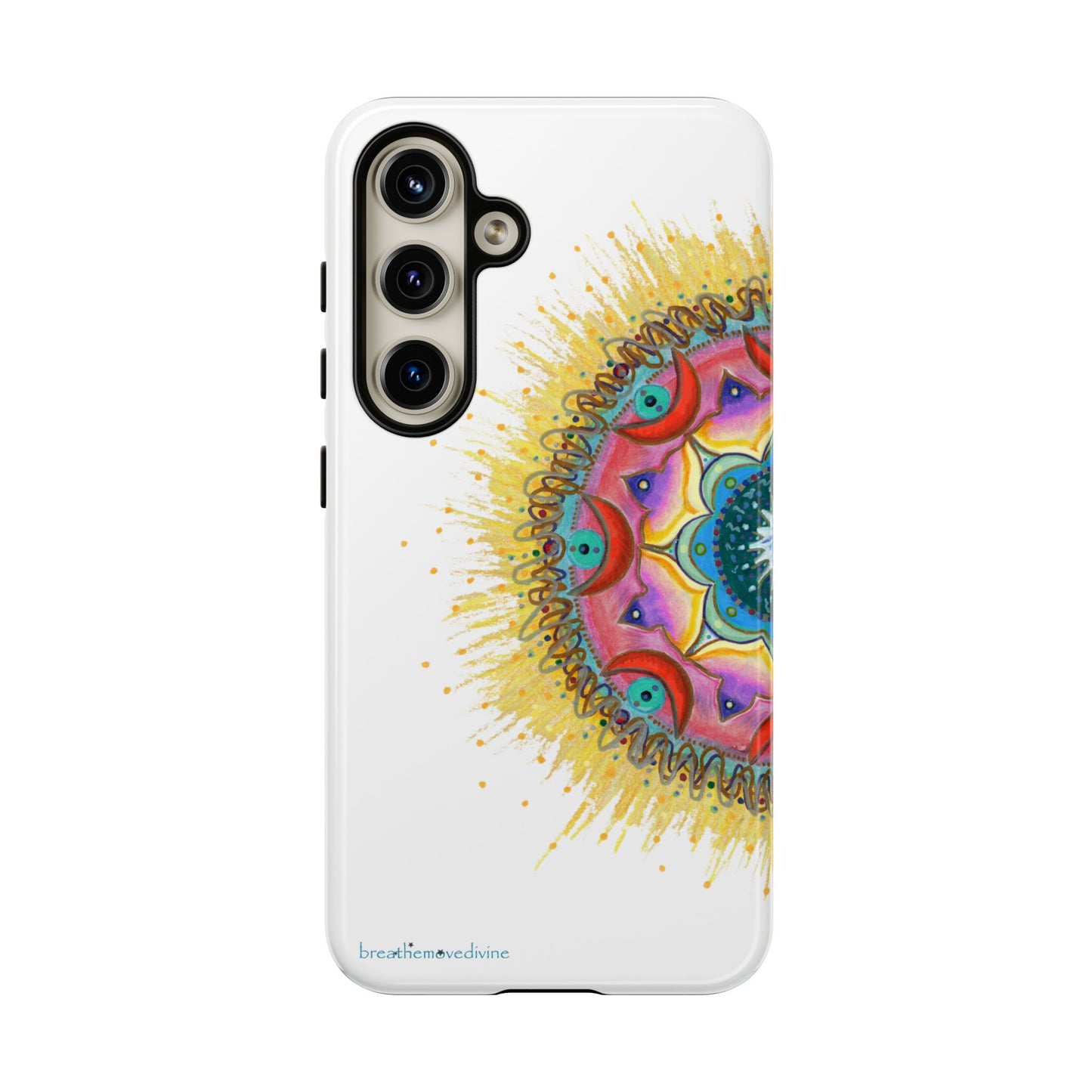 7 Chakras by breathemovedivine Mandala Phone Case for Android -  28.00