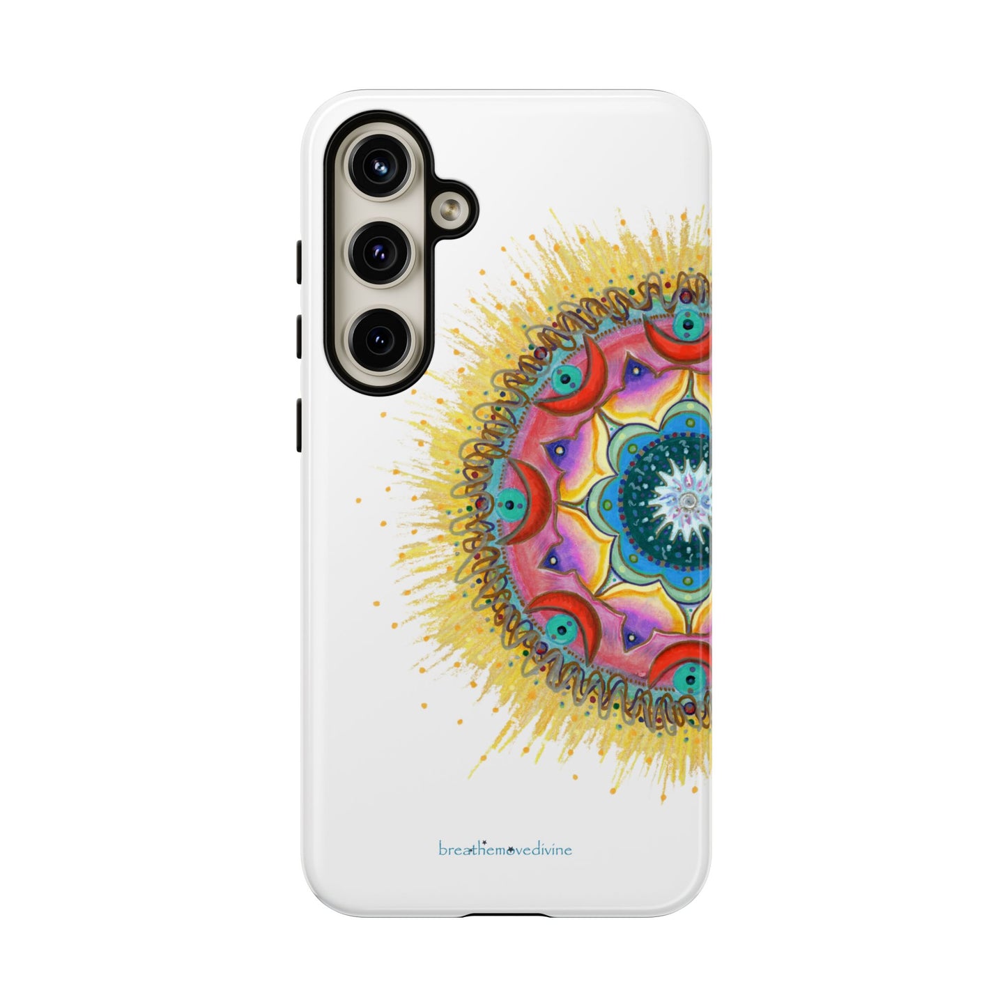 7 Chakras by breathemovedivine Mandala Design Case for Android