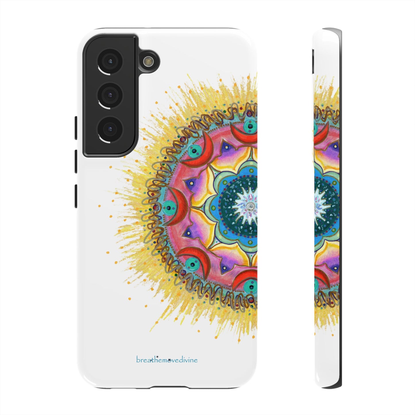 7 Chakras by breathemovedivine Mandala Design Case for Android