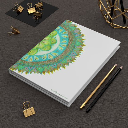 Heart Flame Medallion Hardcover Journal for Creative Minds, Writing Inspiration, Gift for Artists, Daily Planner -  17.10 in your office