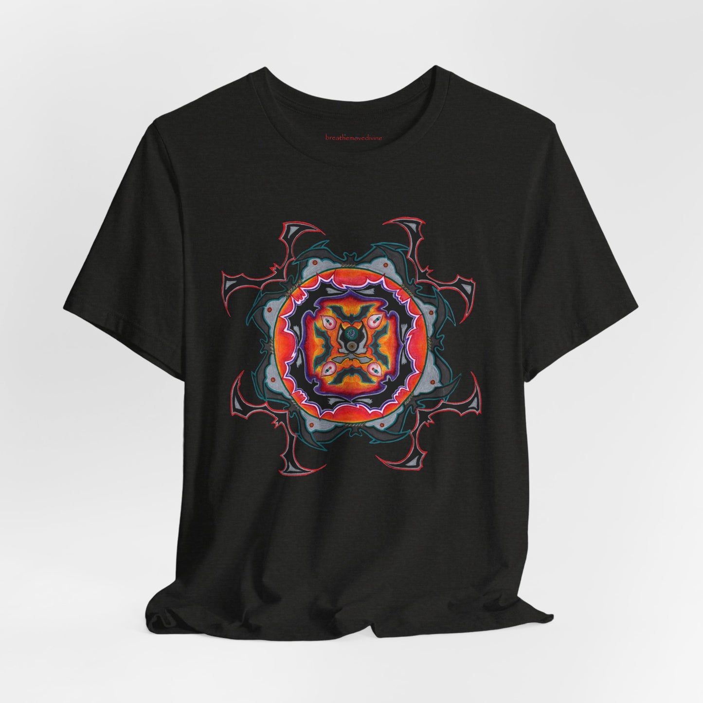 Scry by breathemovedivine Mandala Unisex Jersey T