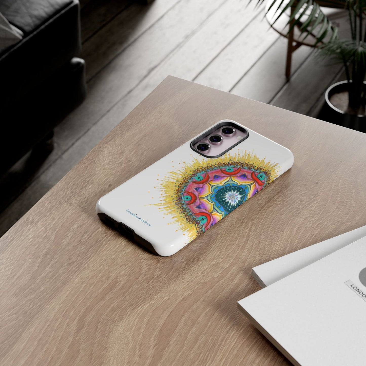 7 Chakras by breathemovedivine Mandala Design Case for Android