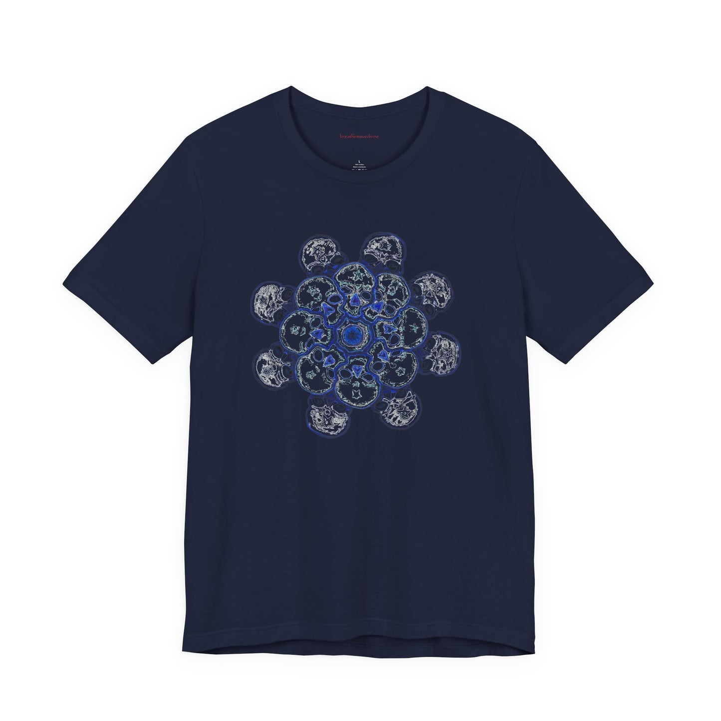 Flowers for Me by breathemovedivine Vibrant Mandala Unisex Jersey Short Sleeve Tee - Bohemian Vibes