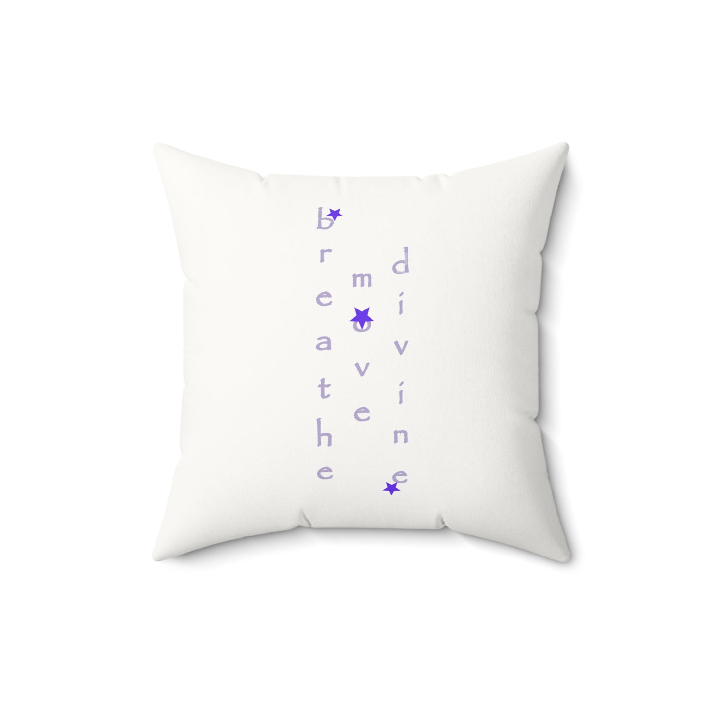 Scry by breathemovedivine Faux Suede Decorative Pillow in White