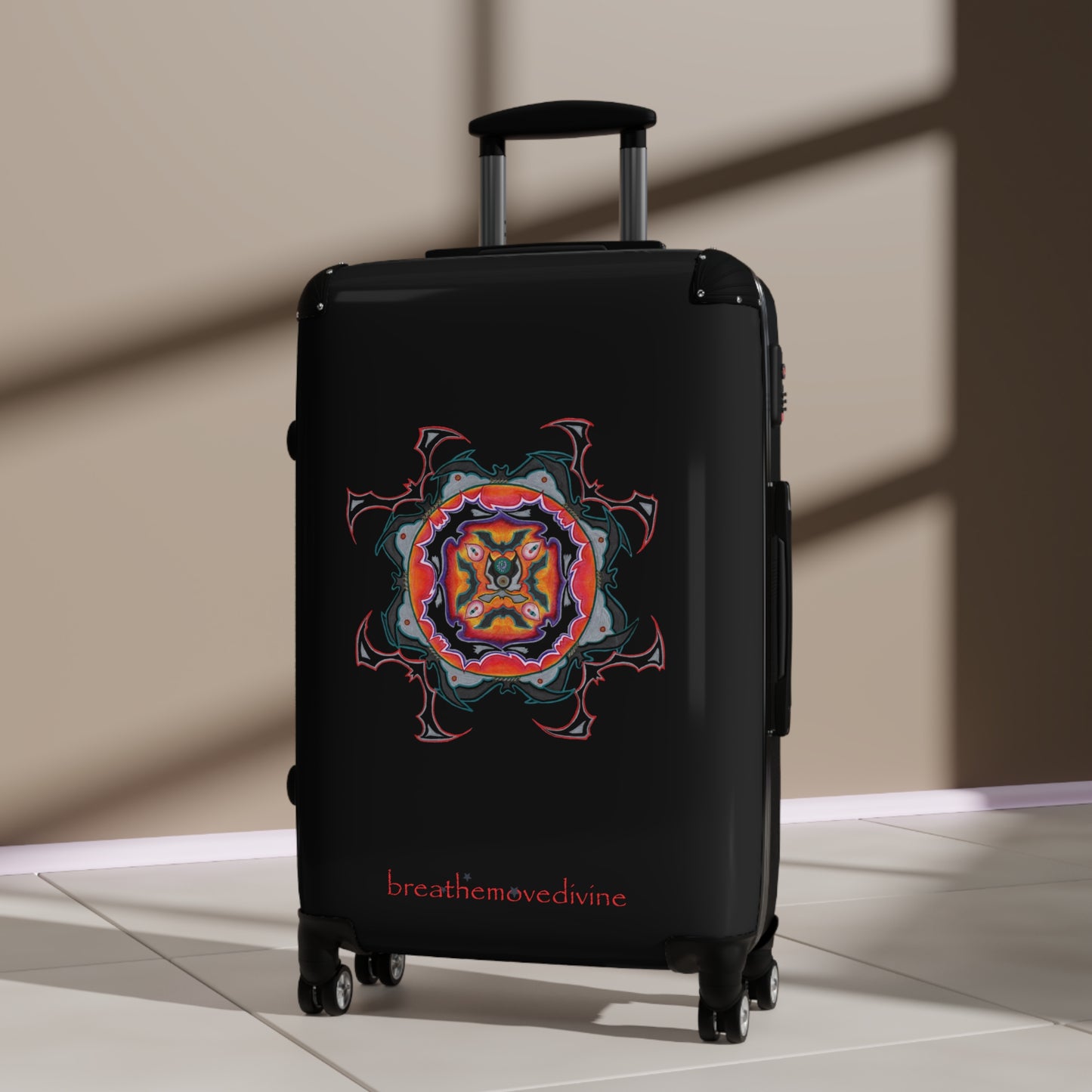 Scry by breathemovedivine Colorful Mandala Suitcase - Travel with Style and Inspiration