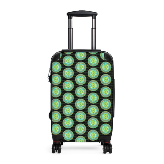 Heart Flame by breathemovedivine Colorful Mandala Pattern Suitcase - Travel with Inspiration