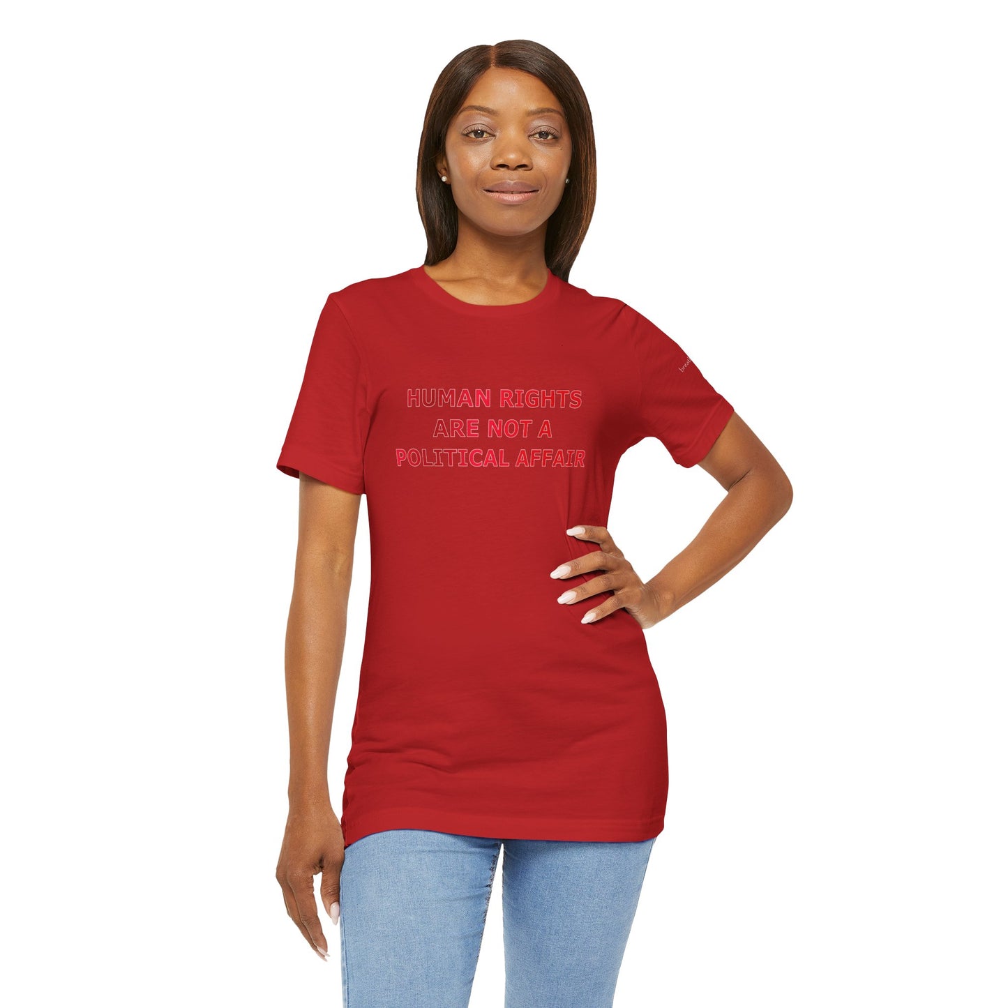 Human Rights Red Unisex T - breathemovedivine RESIST