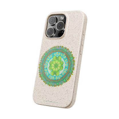 Heart Flame by breathemovedivine Eco-Friendly Case for iPhone with Mandala Design