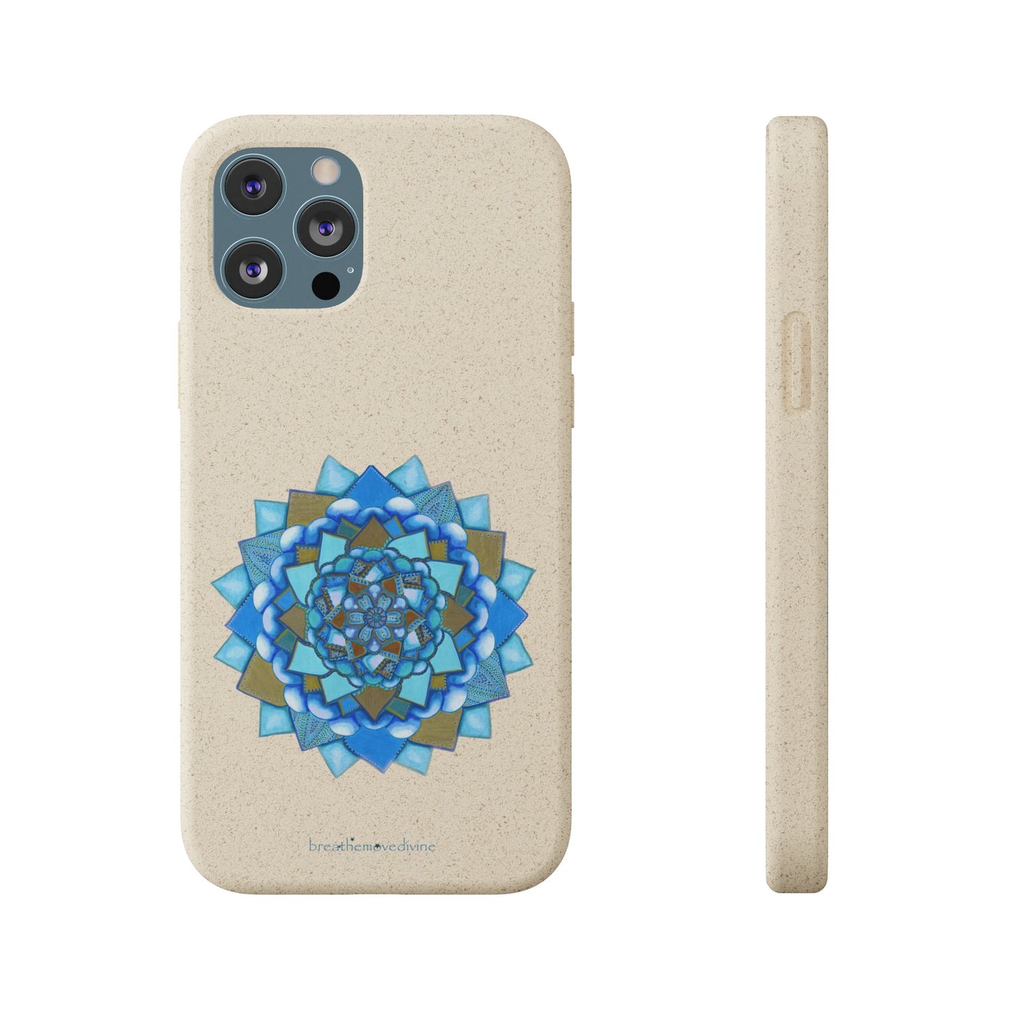 Voice by breathemovedivine Eco-Friendly Case for iPhone with Mandala Design -  21.87 front and side