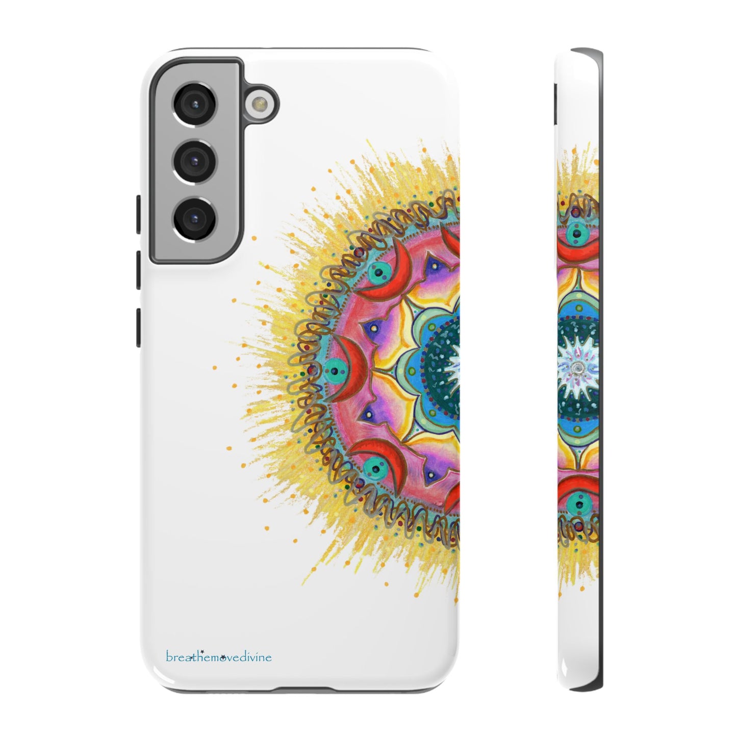 7 Chakras by breathemovedivine Mandala Phone Case for Android -  28.00