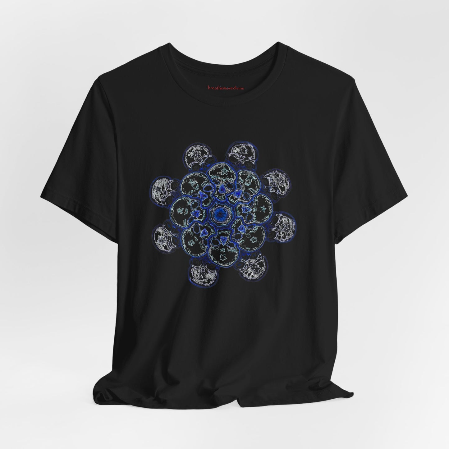 Flowers for Me by breathemovedivine Vibrant Mandala Unisex Jersey Short Sleeve Tee - Bohemian Vibes