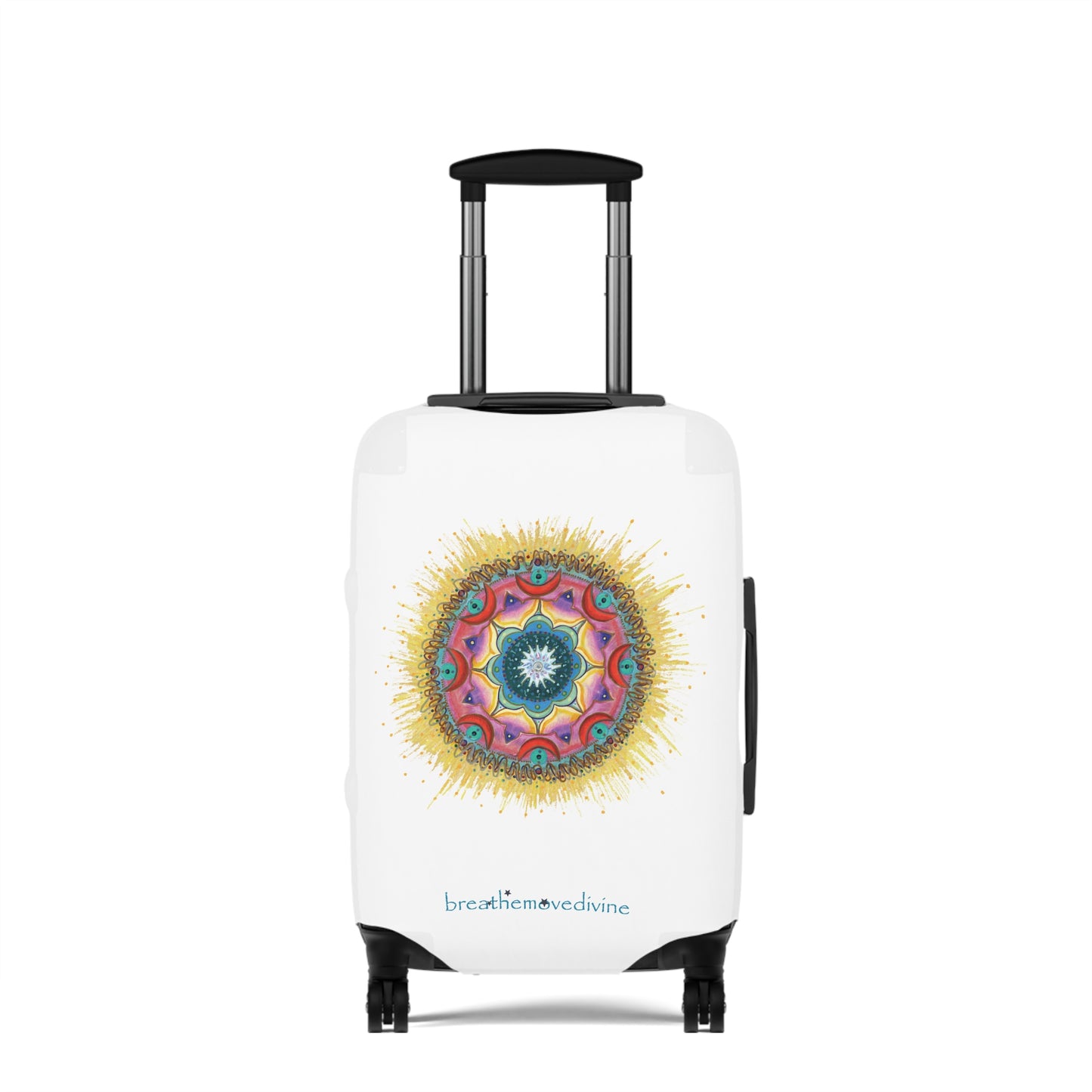 7 Chakras by breathemovedivine Suitcase Cover