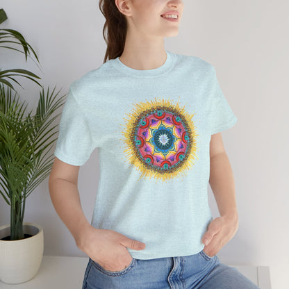 7 Chakras by breathemovedivine Unisex Jersey T