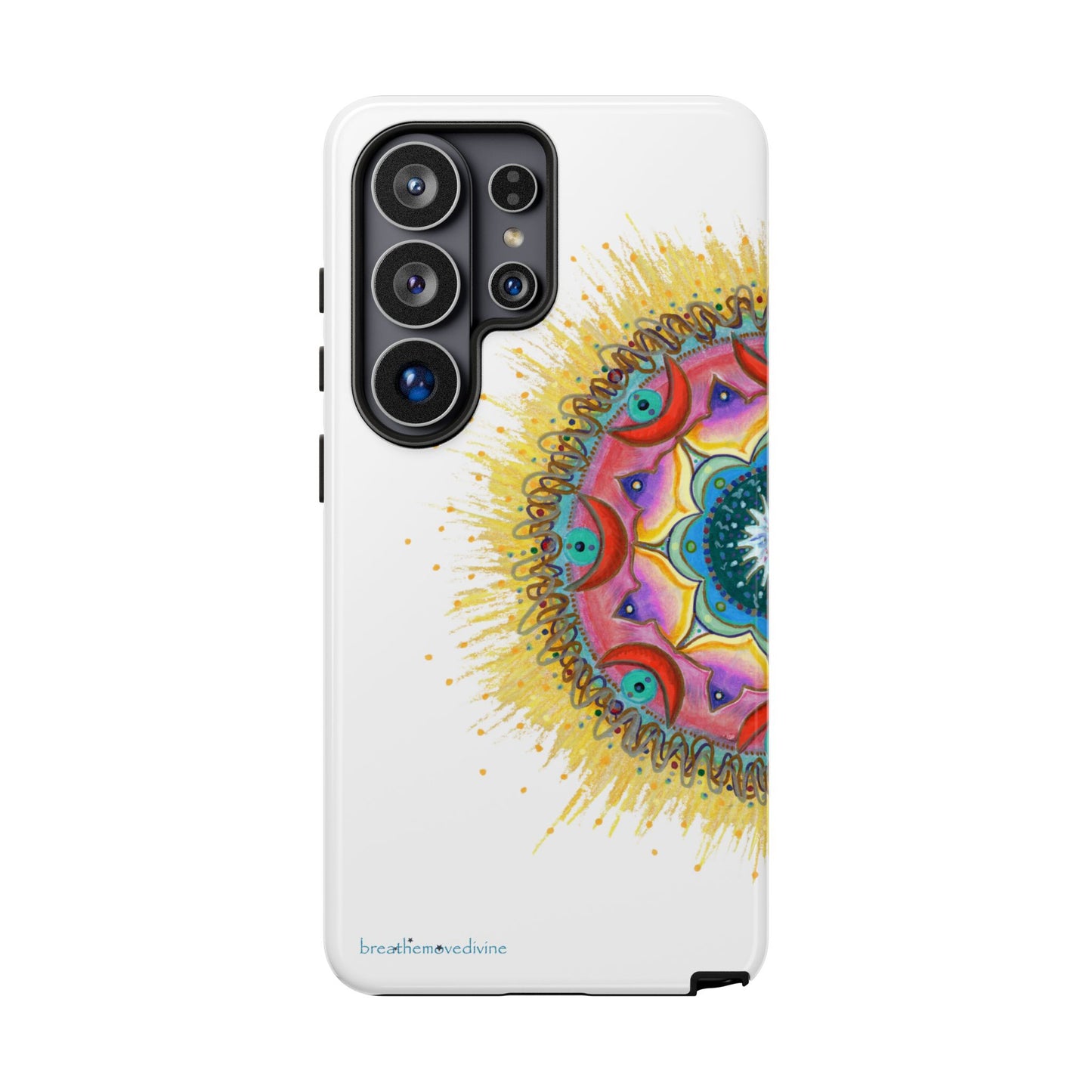 7 Chakras by breathemovedivine Mandala Phone Case for Android -  28.00