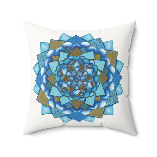 Voice by breathemovedivine Faux Suede Decorative Pillow | Bohemian Home Accent Red