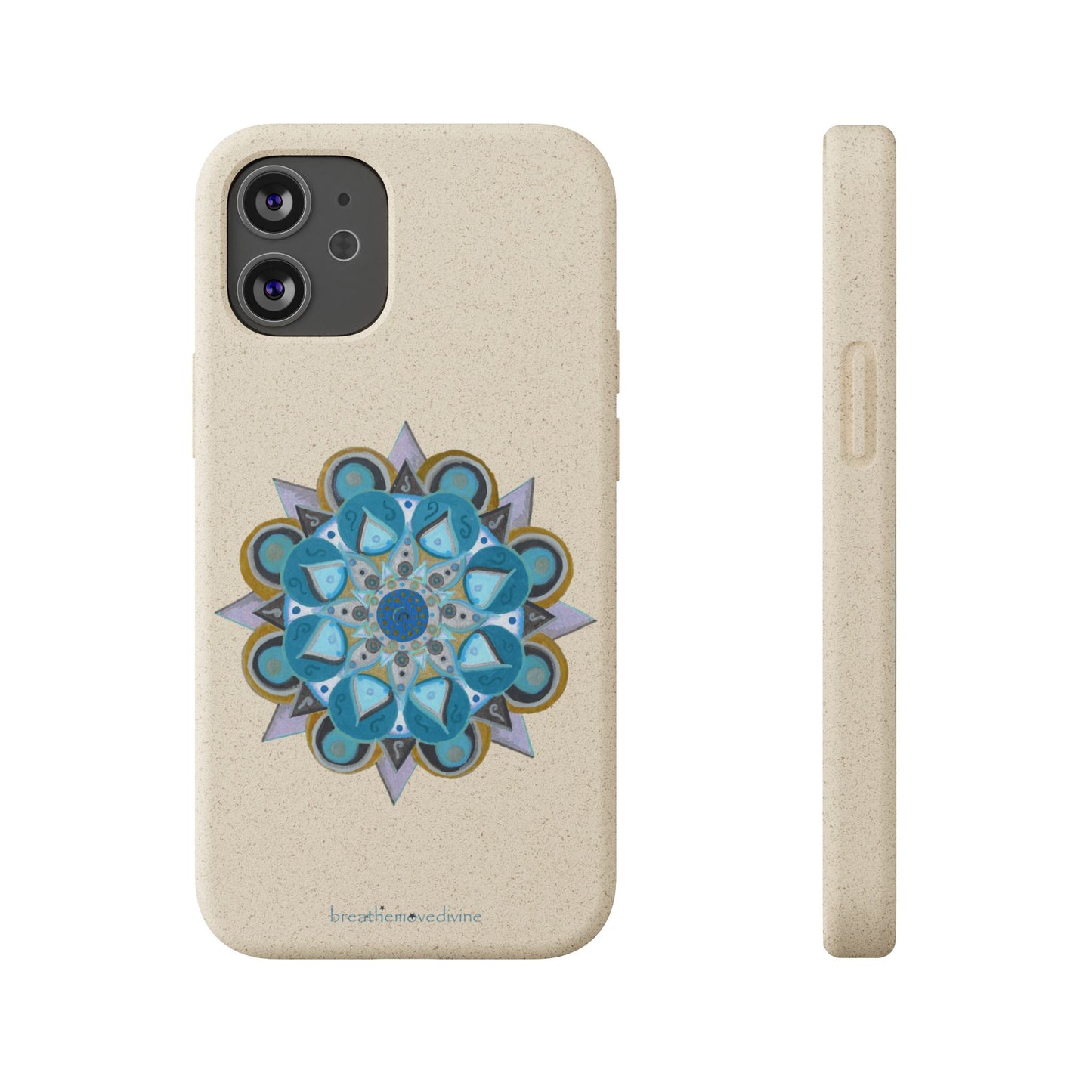 3 Chakras by breathemovedivine Eco-Friendly Case for iPhone with Mandala Design