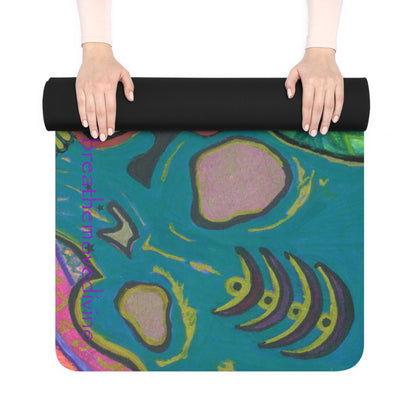 Untitled by breathemovedivine Rubber Yoga Mat