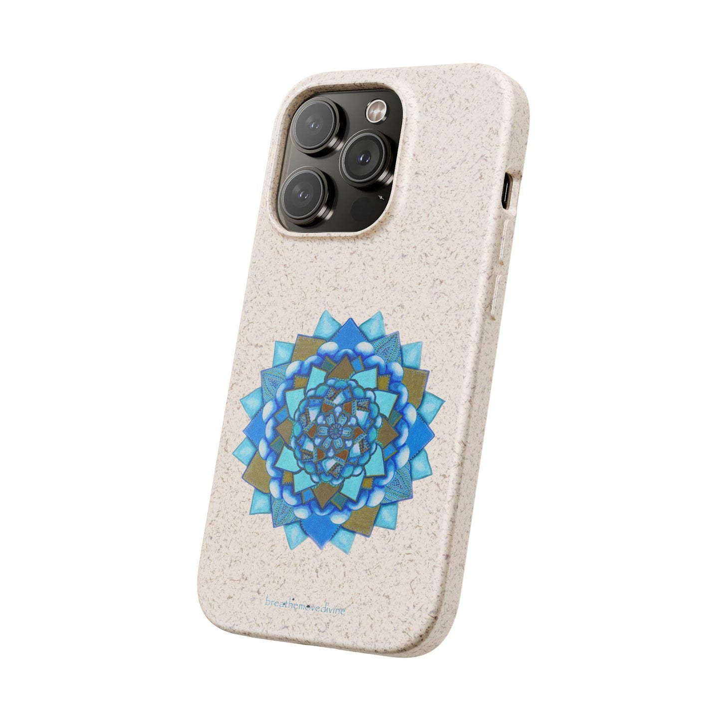 Voice by breathemovedivine Eco-Friendly Case for iPhone with Mandala Design -  21.87 angled