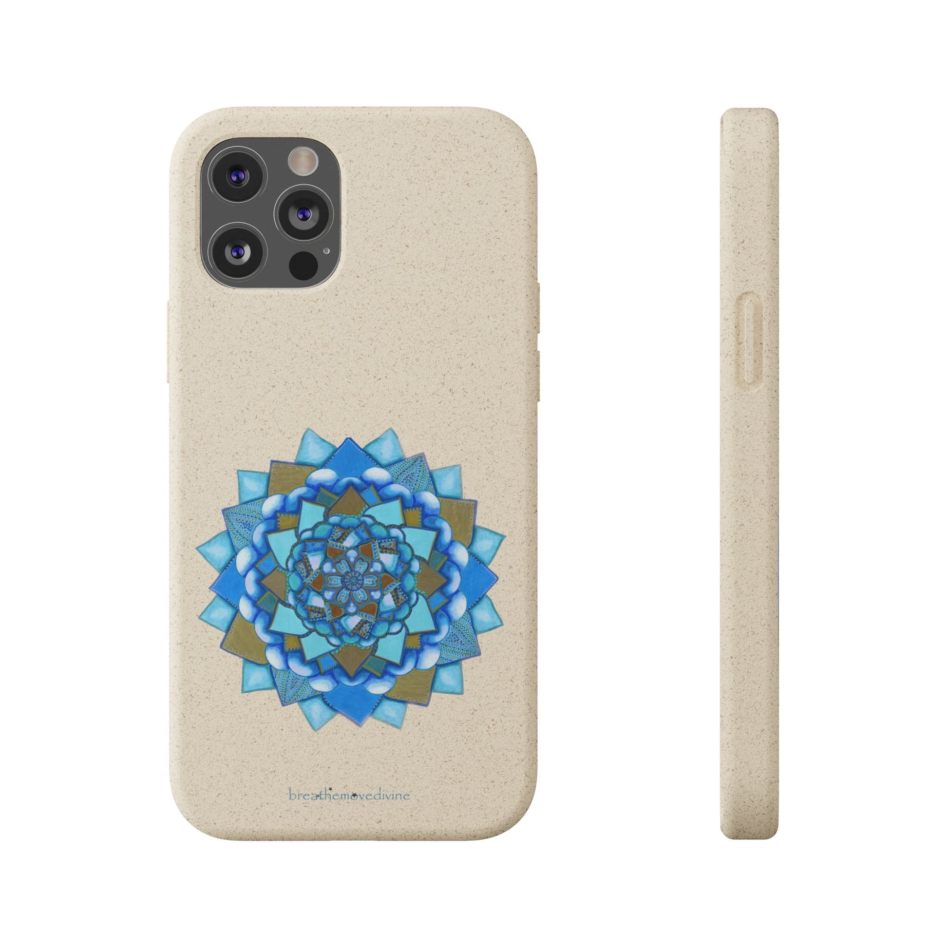Voice by breathemovedivine Eco-Friendly Case for iPhone with Mandala Design -  21.87 front and side