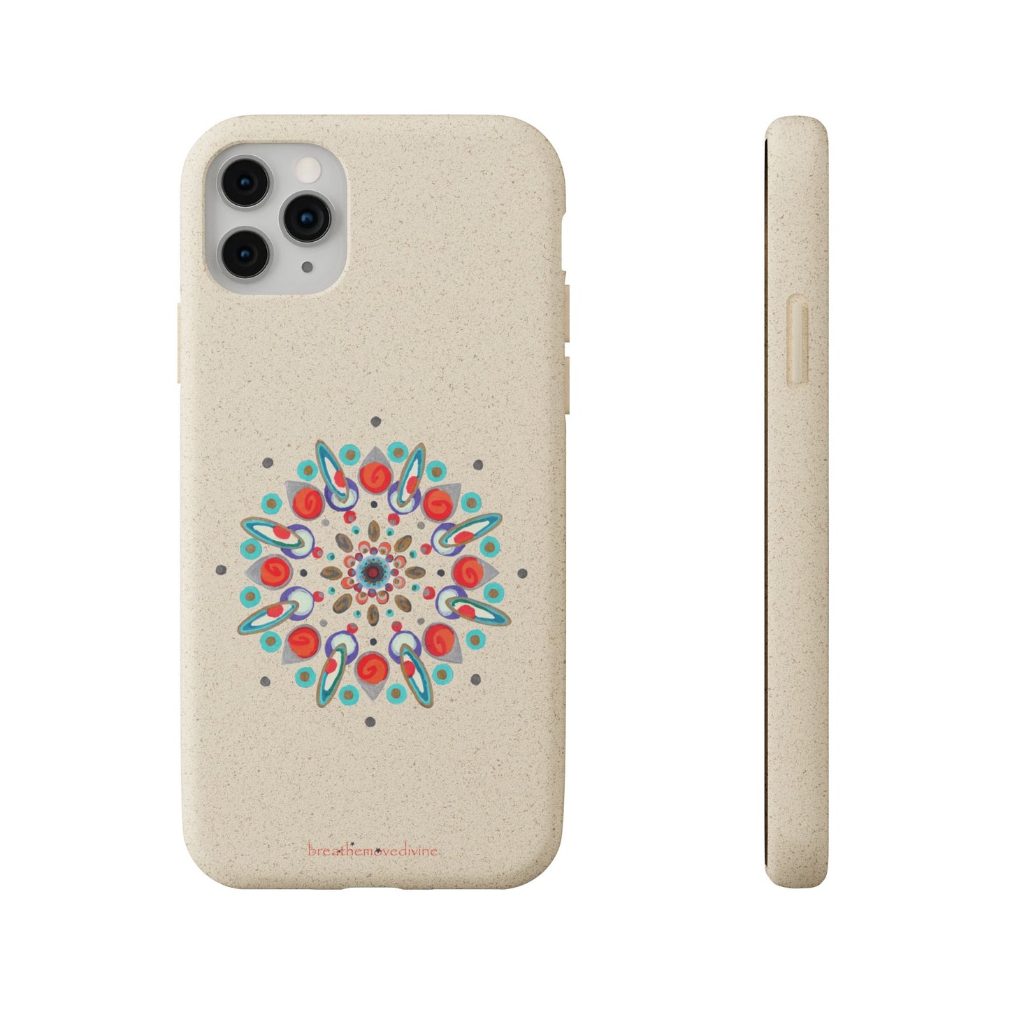 Inner Eye by breathemovedivine Eco-Friendly Case for iPhone with Mandala Design