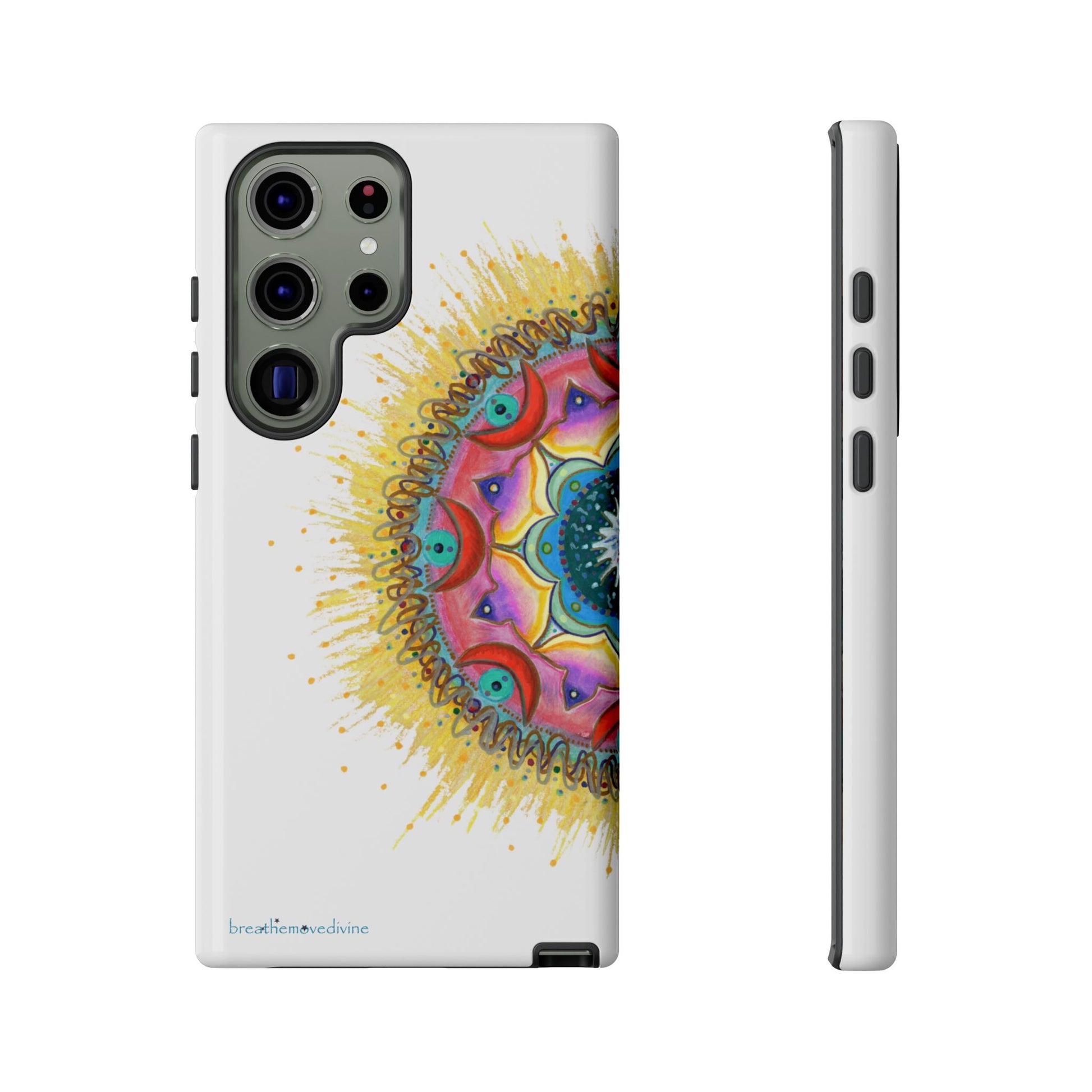 7 Chakras by breathemovedivine Mandala Phone Case for Android -  28.00