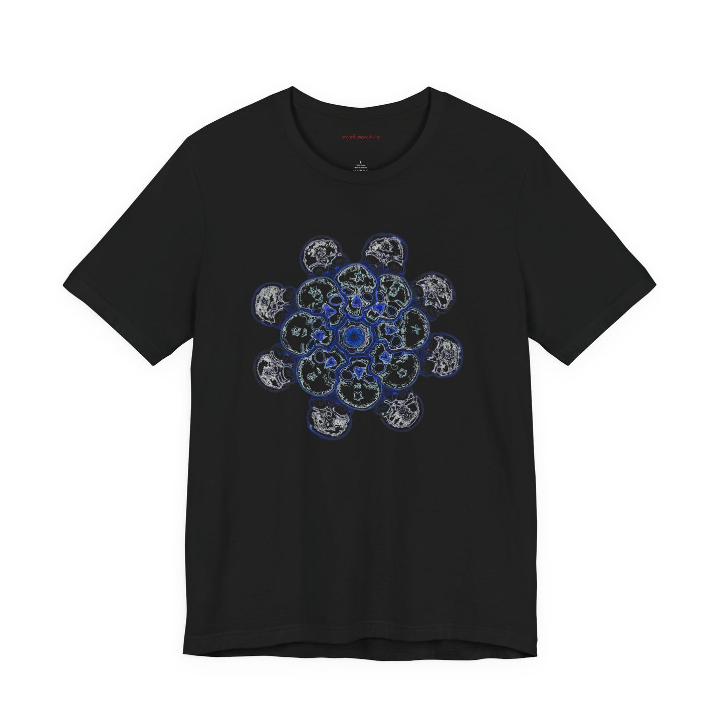 Flowers for Me by breathemovedivine Vibrant Mandala Unisex Jersey Short Sleeve Tee - Bohemian Vibes