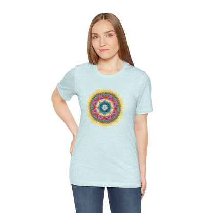 7 Chakras by breathemovedivine Unisex Jersey T