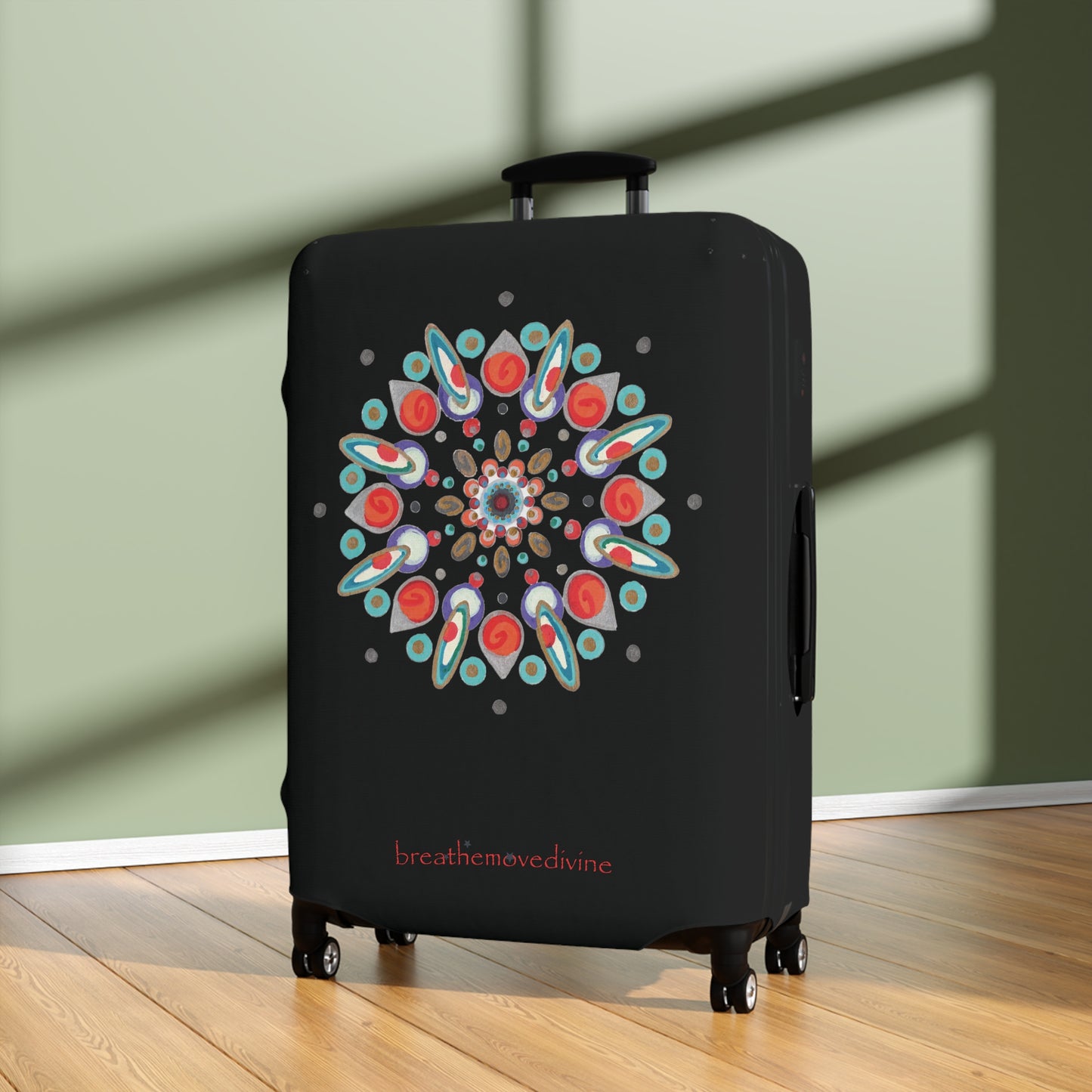 Inner Eye by breathemovedivine Colorful Mandala Suitcase Cover