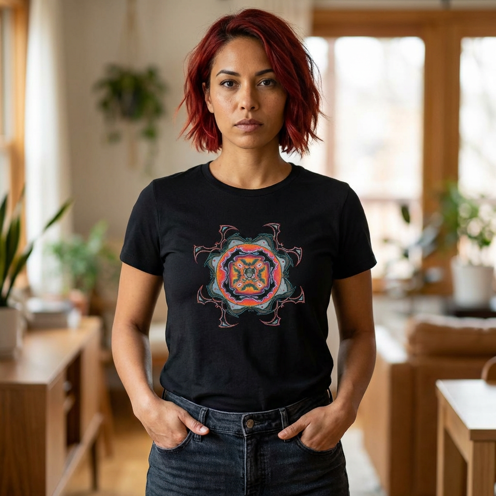 Scry by breathemovedivine Bohemian Mandala Women's Tee