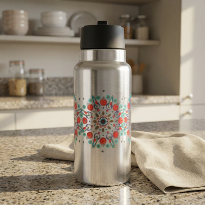Inner Eye by breathemovedivine Colorful Gator Tumbler 32oz - Vibrant Insulated Drinkware for Adventure Lovers