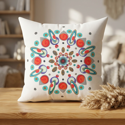 Inner Eye by breathemovedivine Faux Suede Decorative Pillow